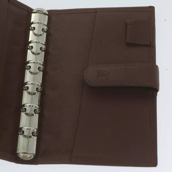 BURBERRY Nova Check Agenda Day Planner Cover Nylon Canvas Beige Auth - Picture 3 of 16